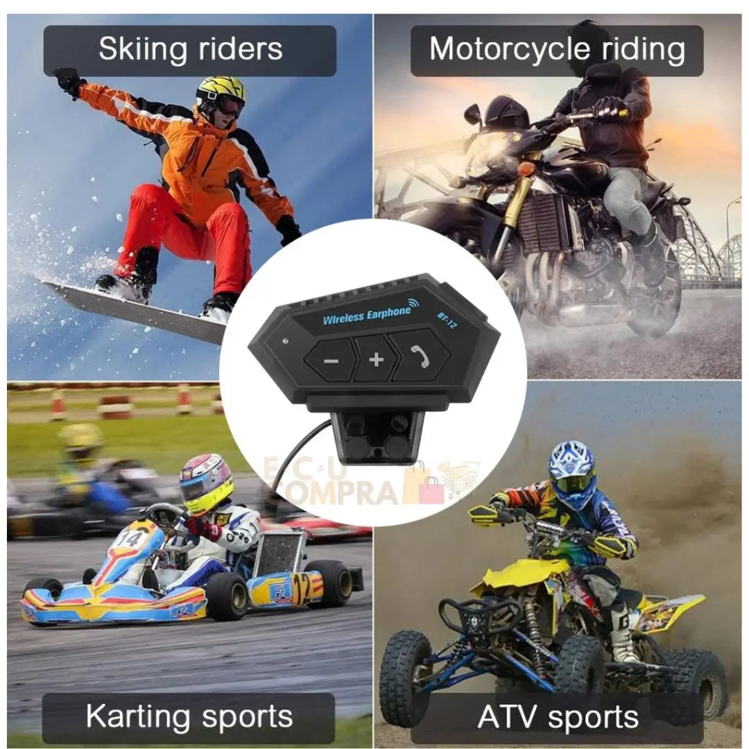 Intercomunicador  Bt12 Auriculares Moto