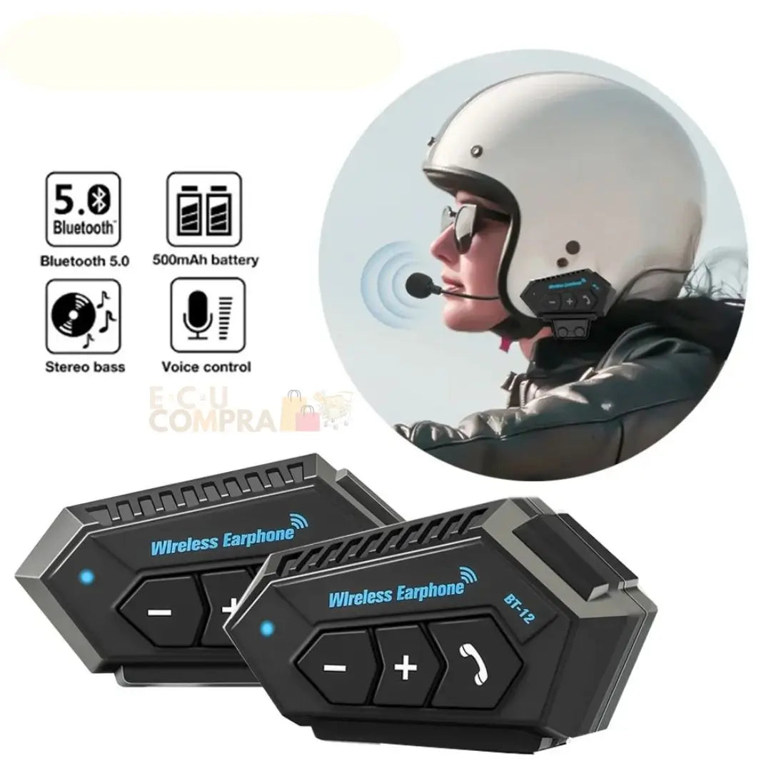 Intercomunicador  Bt12 Auriculares Moto